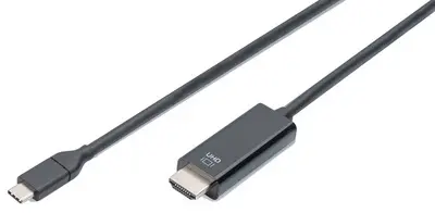 DIGITUS Câble adaptateur, USB-C - HDMI-A, 5,0 m