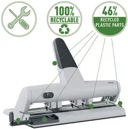 LEITZ Poinçons pour perforateur polyvalent AKTO 5114, argent