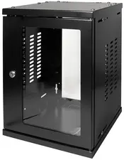 LogiLink Coffret mural 10" SoHo, monté, 8 U, noir