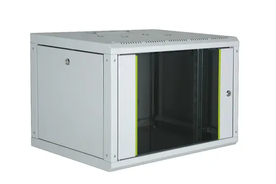 DIGITUS Coffret mural 19" Unique Line, 16 U, gris clair