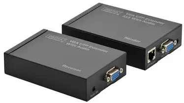 DIGITUS kit extenseur VGA-UTP via cat.5, portée: 300 m,