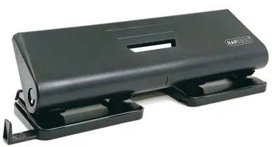 RAPESCO Perforateur 4 trous 75-P, noir