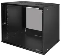 LogiLink Coffret mural 19" ECO, 9 U, assemblé, noir