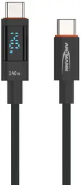 ANSMANN Câble de données et de charge, anthracite, 0,6 m