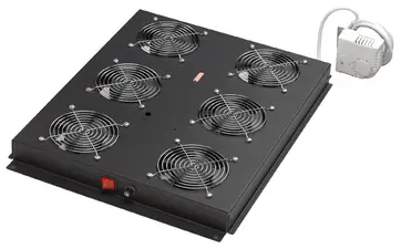 DIGITUS unité de ventilation, 6 ventilateurs,(RAL9005), noir