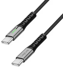 LogiLink USB 2.0 Kabel mit LED, USB-C - USB-C Stecker, 2,0 m