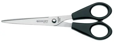 WESTCOTT Ciseaux de bureau, longueur: 155 mm, noir