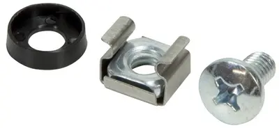 LogiLink Jeu de vis M6 pour composants 19", 20 pièces