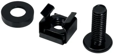 LogiLink Jeu de vis M6 pour composants 19", 50 pièces
