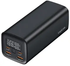 LogiLink Powerbank avec écran, 20.000 mAh, noir