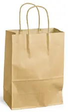 MAILmedia Sac en papier avec cordelette, 8,7 litres, marron