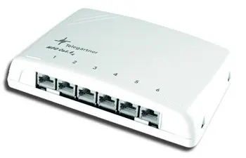 Telegärtner Répartiteur patch modulaire Cat.6A, 6 x RJ45,
