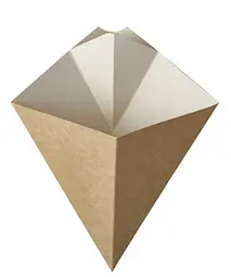 PAPSTAR Cornet à frites "pure", dimensions: 165 x 195 mm
