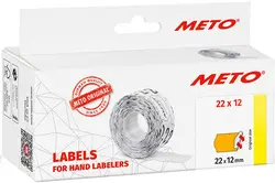 METO Étiquette pour étiqueteuse de prix, 26 x 16 mm, orange
