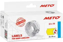 METO Étiquette pour étiqueteuse de prix, 32 x 19 mm, rouge