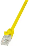 LogiLink Câble patch, Cat. 5e, U/UTP, 1,0 m, jaune, gaine en