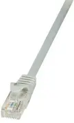 LogiLink Câble patch, Cat. 5e, U/UTP, 1,0 m, gris, gaine en