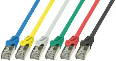 LogiLink Câble Patch, Cat. 5e, SF/UTP, 3,0m, gris, gaine en