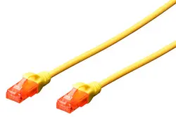 DIGITUS Câble patch, Cat. 6, U/UTP, 2,0 m, jaune