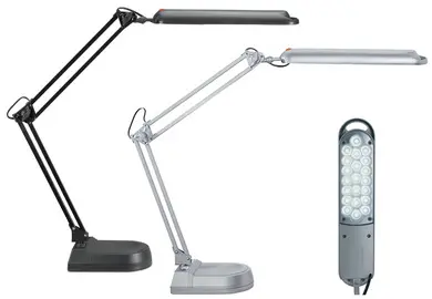 MAUL Lampe de bureau à LED MAULatlantic, socle, argent