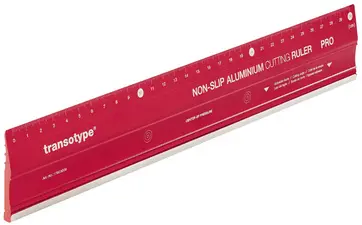 transotype Règle en métal PRO, en aluminium, 800 mm