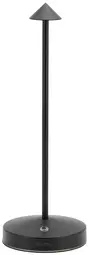 Securit Lampe de bureau LED rechargeable ANGELINA, noir