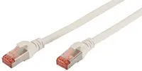 DIGITUS Câble de brassage, Cat. 6, S/FTP, LSZH, 1,0 m, blanc
