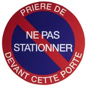 EXACOMPTA Panneau de signalisation "Ne pas stationner