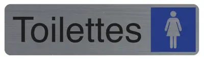 EXACOMPTA Plaque de signalisation "Toilettes Dame