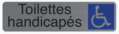 EXACOMPTA Plaque de signalisation "Toilettes handicapés