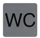 EXACOMPTA Plaque de signalisation "WC
