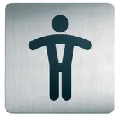 DURABLE Pictogramme PICTO "WC Hommes", carré, en acier