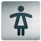 DURABLE Pictogramme PICTO "WC Femmes", carré, en acier