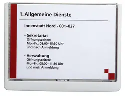 DURABLE Plaque de porte CLICK SIGN, format A5, blanc