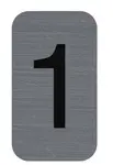 EXACOMPTA Plaque de signalisation chiffres "1", 25 x 44 mm