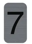 EXACOMPTA Plaque de signalisation chiffres "7", 25 x 44 mm