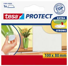 tesa Protect Patin en feutrine, 100 x 80 mm, blanc