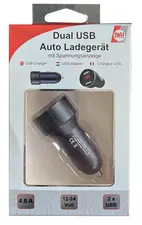 IWH Chargeur USB pour voiture avec indicateur de tension