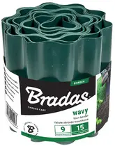 Bradas Bordure de gazon, hauteur 200 mm, longueur 9 m, vert