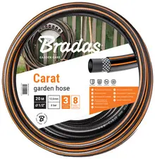Bradas Tuyau d'arrosage CARAT, 1/2", noir/orange, 30 m