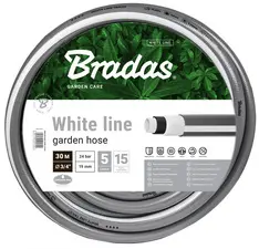 Bradas Tuyau d'arrosage WHITE LINE, 1/2", argent/blanc, 20 m