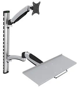 DIGITUS Support pour écran LCD/LED, avec porte-clavier
