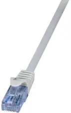 LogiLink Câble Patch EconLine, cat.6A, U/UTP, 1,0 m, gris