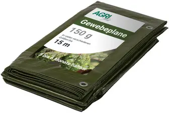 AGRIplus Bâche toile avec oeillets, 10 x 12 m, 150 g, vert