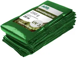 AGRIplus Bâche toile avec oeillets, 4 x 6 m, 250 g/m2, vert