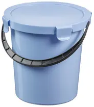 plast team Seau à cueillette avec couvercle, 5 L, bleu clair