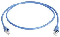 Telegärtner Câble patch Cat.6A (profond), S-FTP, 0,5 m, bleu