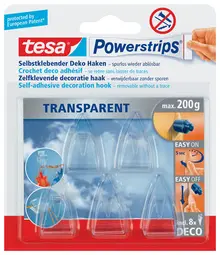 tesa powerstrips CROCHET DECO adhésif, pour max. 0,2 kg