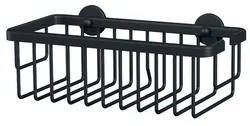 tesa Corbeille de douche MOON BLACK, 1 niveau, noir