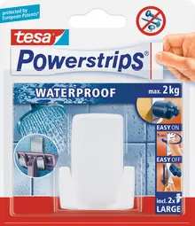 tesa Support pour rasoirs Powerstrips "WAVE", en plastique